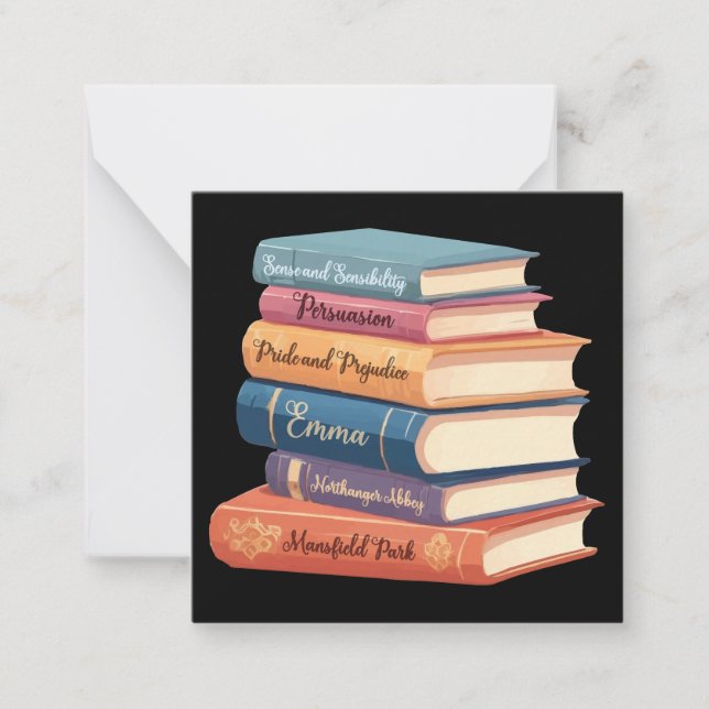 Jane Austens Novels VII Anteckningskort (Framsida)