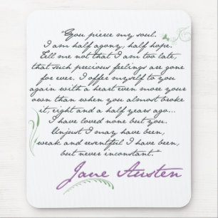 Jane Austens övertalningcitationstecken #1 Musmatta