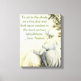 Jane Austen's Portrait +quote Canvastryck