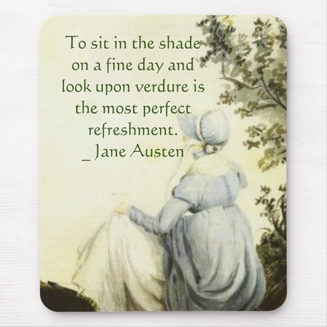 Jane Austen's Portrait +quote Musmatta (Framsidan)