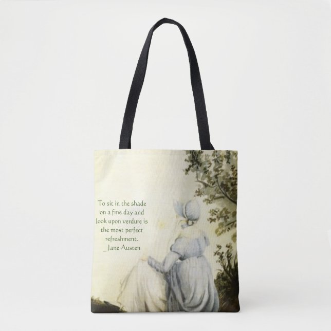 Jane Austen's Portrait +quote Tygkasse (Framsida)