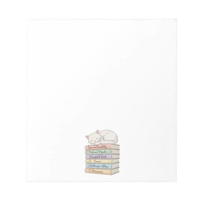 Jane Austens romaner IX Anteckningsblock (Framsida)