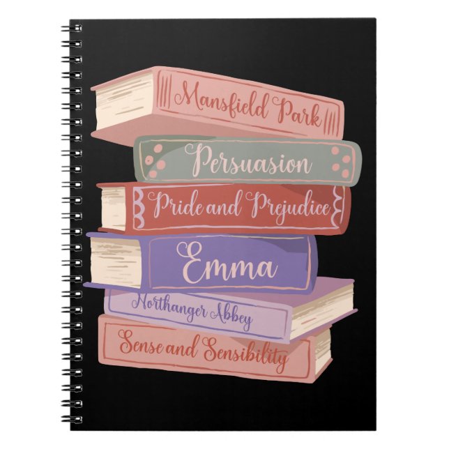 Jane Austens romaner V Anteckningsbok (Framsidan)