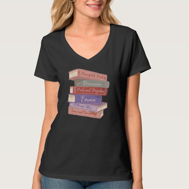 Jane Austens romaner V T Shirt (Framsida)