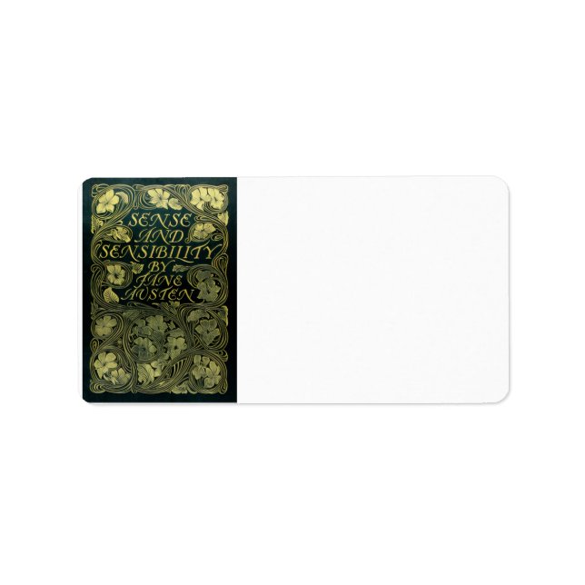 Jane Austen's Sense and Sensibility Adressetikett (Framsidan)