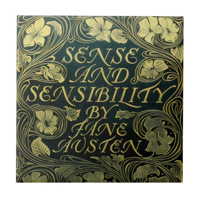 Jane Austen's "Sense and Sensibility"  Kakelplatta (Framsidan)