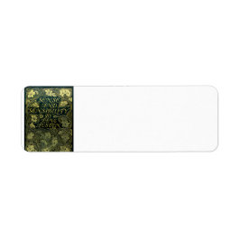 Jane Austen's Sense and Sensibility Returadress Etikett