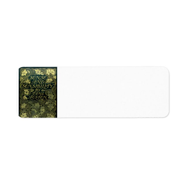 Jane Austen's Sense and Sensibility Returadress Etikett (Framsidan)
