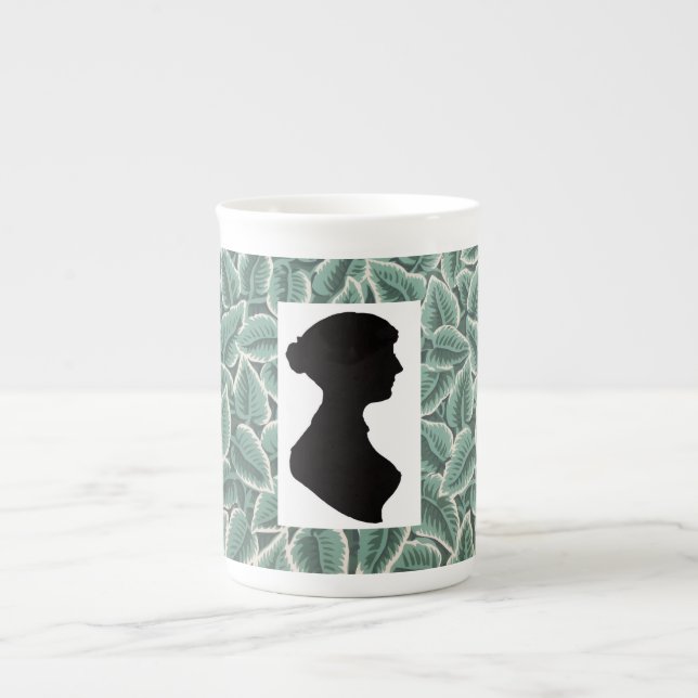 Jane Austen's Silhouette &  Home Wallpaper Benporslin Mugg (Framsidan)