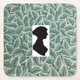 Jane Austen's Silhouette &  Home Wallpaper Underlägg Papper Kvadrat