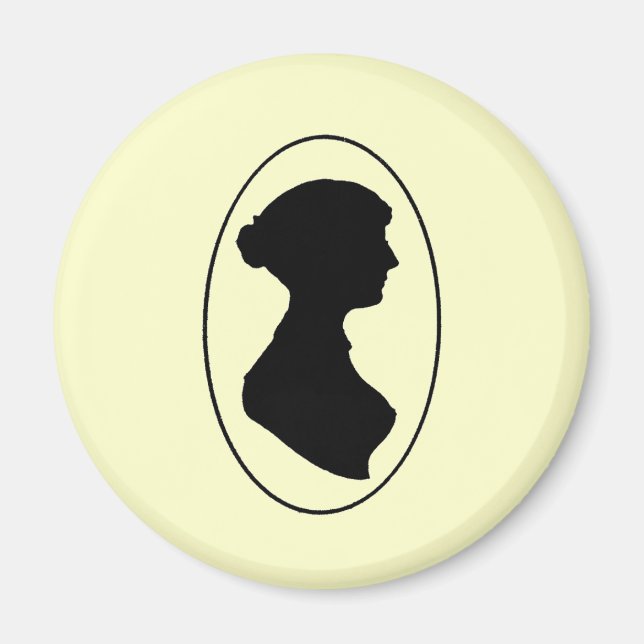 Jane Austens Silhouette Magnet (Framsidan)