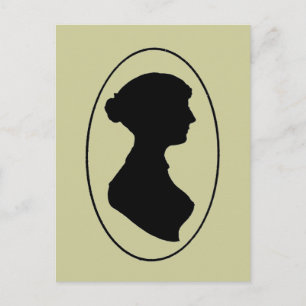 Jane Austens Silhouette Vykort