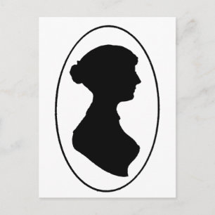 Jane Austens Silhouette Vykort