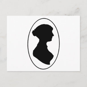 Jane Austens Silhouette Vykort