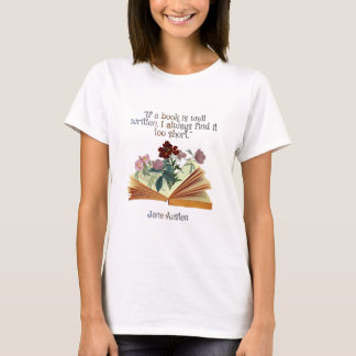 Jane Australien Bok Quote Cute Blommigt T Shirt