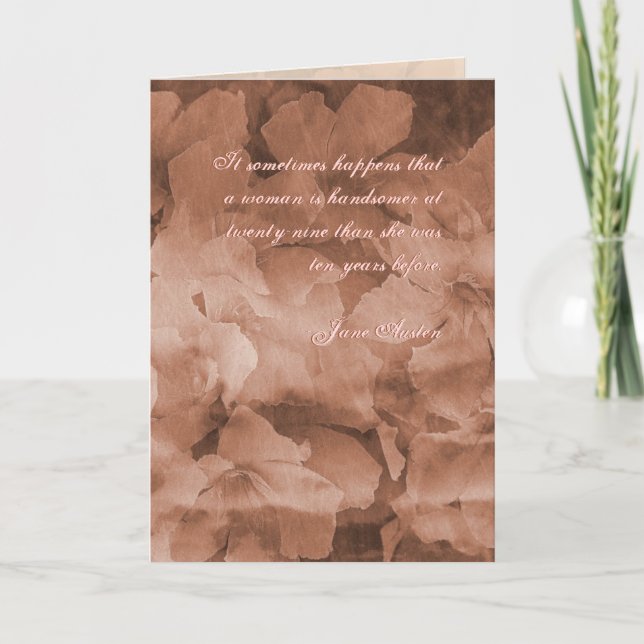 Jane Australien - födelsedagskort för offert Kort (Framsida)