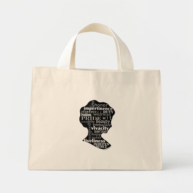 Jane Australien Girl Tote Bag Mini Tygkasse (Framsidan)