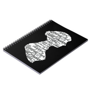 Jane Australien Pride & Prejudice Journal Black Anteckningsbok