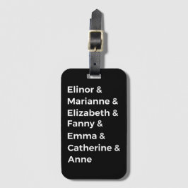 Jane Australiens Heroines I Bagagebricka