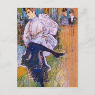 Jane Avril Dances av Toulouse-Lautrec Vykort