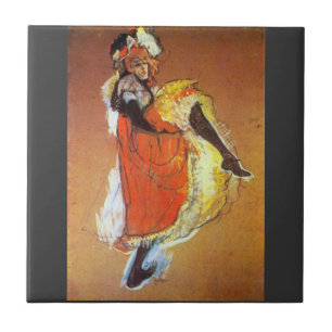 Jane Avril dans vid Toulouse-Lautrec Kakelplatta