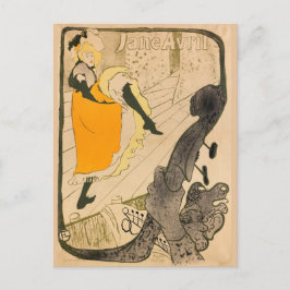 Jane Avril Henri de Toulouse-Lautrec Vykort
