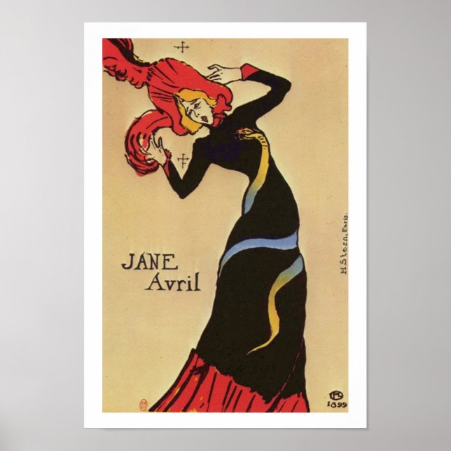 Jane Avril Poster (Framsidan)