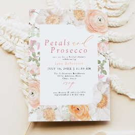 JANE  Blommigt Petals & Prosecco Möhippa Inbjudningar