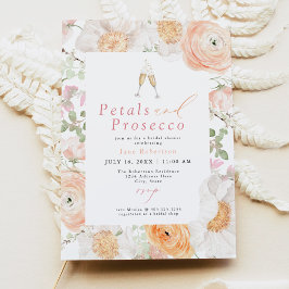 JANE  Blommigt Petals & Prosecco Möhippa Inbjudningar