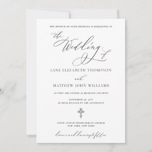 Jane Christian Wedding-inbjudan med OSA Inbjudningar