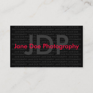 JANE DOEFOTOGRAFI VISITKORT
