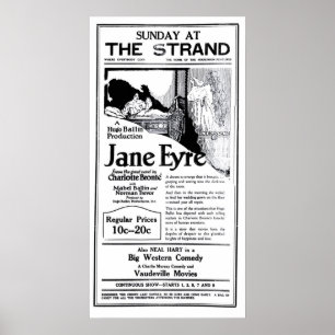 "Jane Eyre" 1922-vintagens film och poster