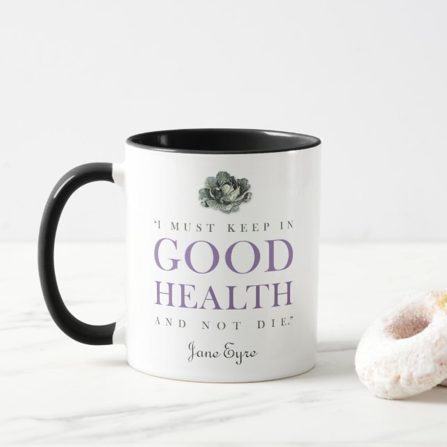 Jane Eyre - Behålla in Bra Health - kål Mugg (Med munk)