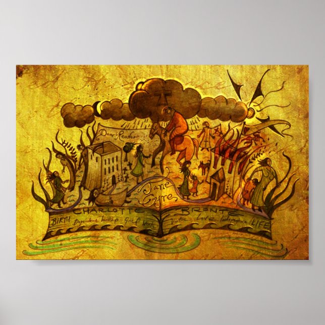 "Jane Eyre Bok" POSTER alternativ (Framsidan)