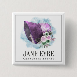 Jane Eyre Bonnet Lila Bonnet och Flowers Knapp