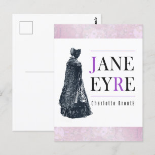 jane eyre,charCharlotte bronte,bronte sisters,bokk Vykort