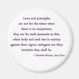 Jane Eyre citationsteckenmagnet Magnet