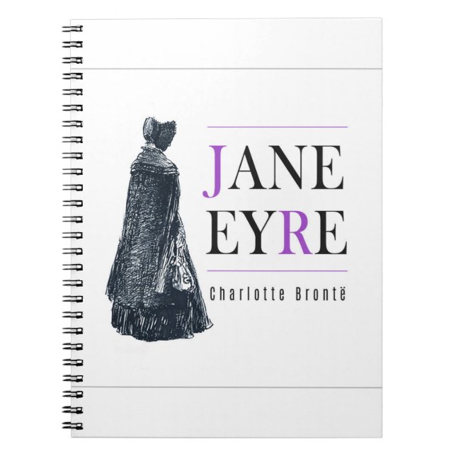 Jane Eyre i Cape och Bonnet Anteckningsbok (Framsidan)
