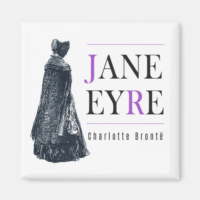 Jane Eyre i Cape och Bonnet Magnet (Framsidan)