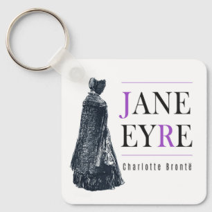 Jane Eyre i Cape och Bonnet Nyckelring