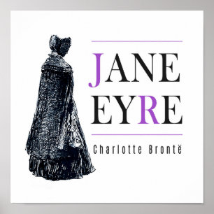 Jane Eyre i Cape och Bonnet Poster
