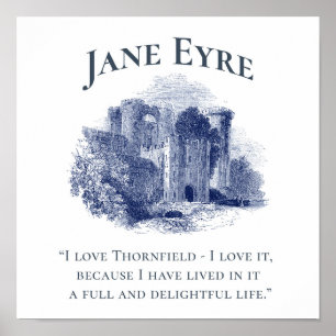 Jane Eyre - I Kärlek Thornfield - Castle Square Poster