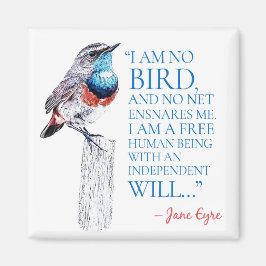 Jane Eyre - jag är ingen fågel - Blue Throated Bir Magnet