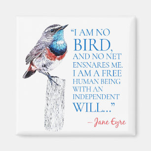 Jane Eyre - jag är ingen fågel - Blue Throated Bir Magnet