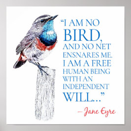 Jane Eyre - jag är ingen fågel - Blue Throated Bir Poster