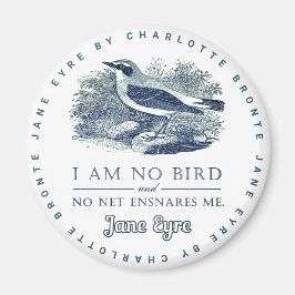 Jane Eyre - jag är ingen fågel - Vintage Bird Magnet