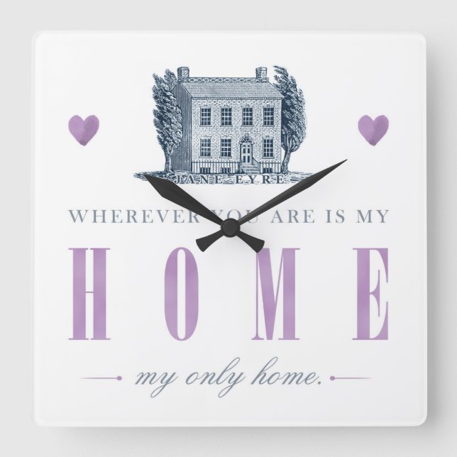 Jane Eyre - Mitt enda hem - House Fyrkantig Klocka (Framsida)