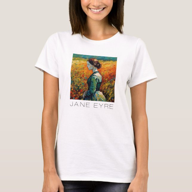 Jane Eyre Monet Stil Painting T Shirt (Framsida)