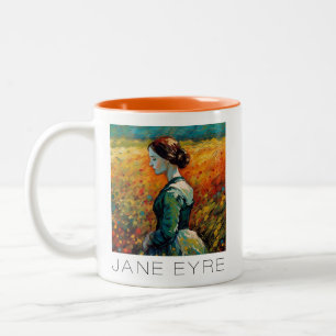 Jane Eyre Monet Stil Painting Två-Tonad Mugg