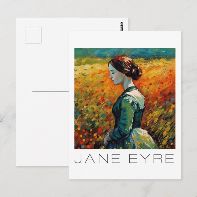 Jane Eyre Monet Stil Painting Vykort (Fram/baksida)